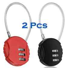2x COMBINATION PADLOCK WIRE