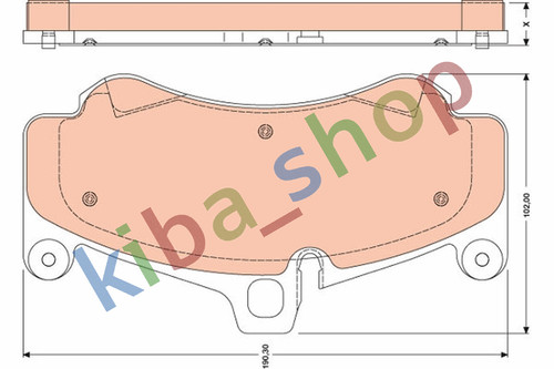 Brake pads set front fits - brake,