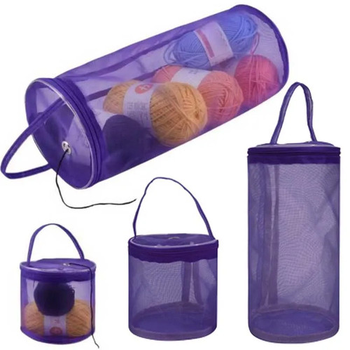 Portable yarn storage bag mesh - portable,