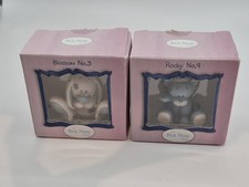2 X MY BLUE NOSED FRIENDS MINIATURE FIGURINES NUM 3 9 BLOSSOM RABBIT ROCKY LION 