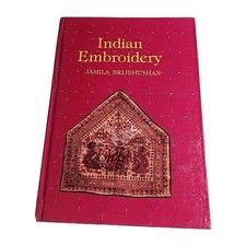 Indian Embroidery Jamila Brijbhushan 1990 Hardback Book