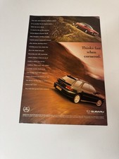 Original Mk1 Subaru Impreza 2.0 Sport Magazine Advert Poster Garage Retro
