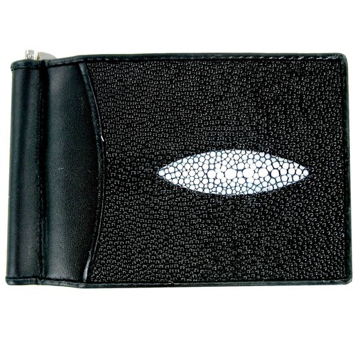 Stingray leather money clip - stingray,