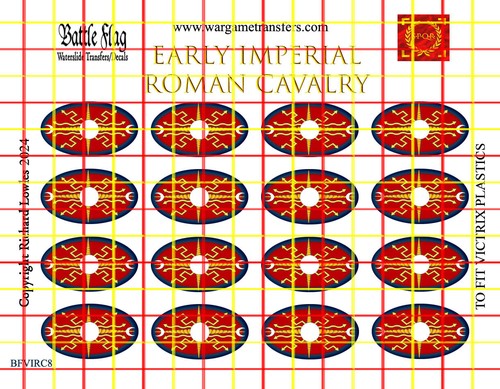 Battle flag shield decals - flag,