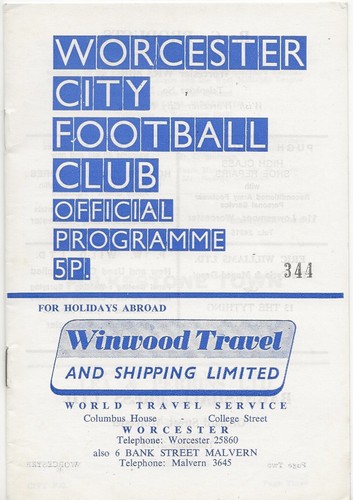 1971 worcester city v - 1971/72,