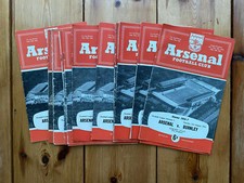 Arsenal home programmes