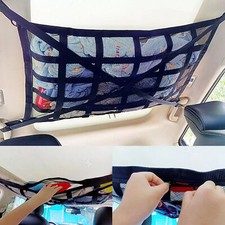 90*65cm Car Ceiling Roof Storage Net Organizer Hammock Luggage Mesh Pouch Bag