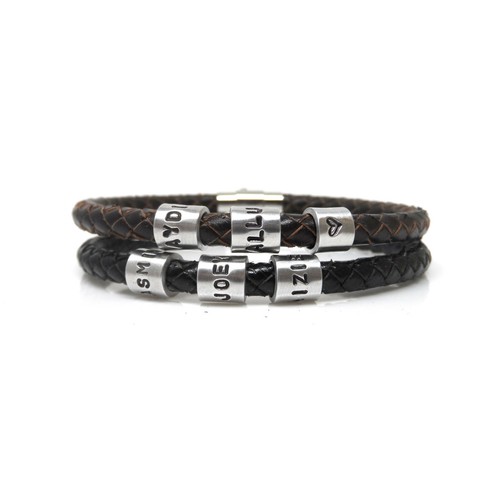 Mens personalised leather - personalised,