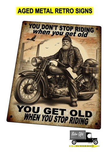 Vintage motorcycle shed sign - vintage,