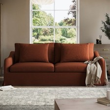 Rust Fabric 3 Seater Slipcover