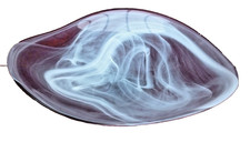 Hand Blown Art Glass Bowl Red