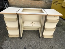 Horn Sewing Machine Cabinet With Lift. Northants Collection.