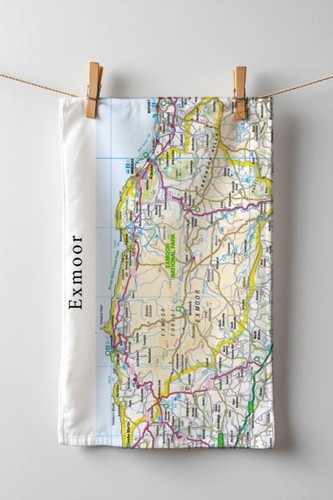 Map tea towel - os, tea-towel