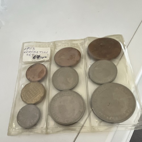 1955 coronation set mixed - coronation,