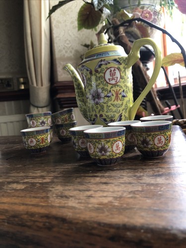 Asian teapot with teacups - asian,
