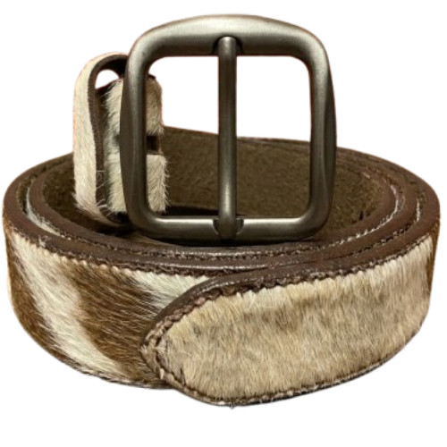 Brown white cowhide hair - cowhide,
