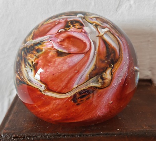 Vintage signed paperweight - signed,