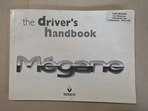 Renault megane owners manual - megane,