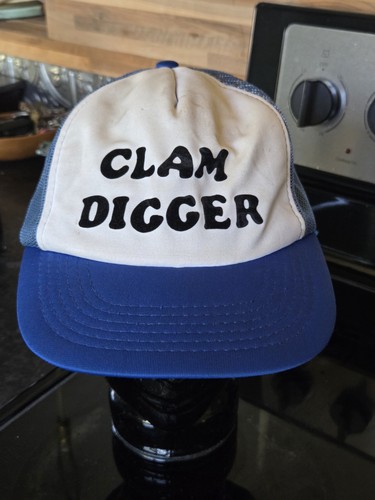 Vintage clam digger mesh - clam,
