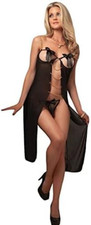 Women's Black Open Cups Sheer