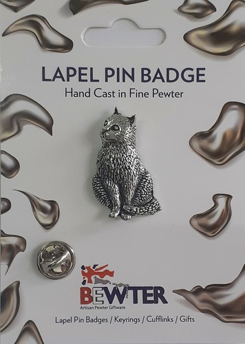 Cat lapel pin badge - lapel, badge.
