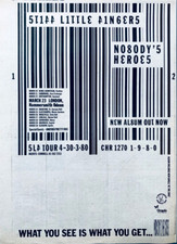 STIFF LITTLE FINGERS 1980 original POSTER ADVERT NOBODY'S HEROES UK CONCERT TOUR