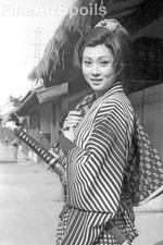 Japanese girl with katana