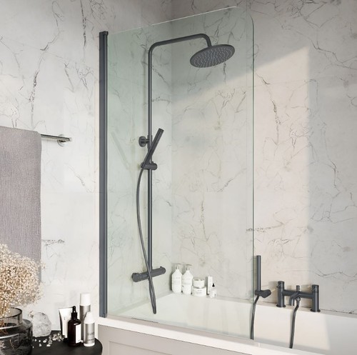 Gunmetal curved radius - curved,