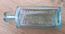 Blue Glass Pharmacy Medicine Bottle Frank A Rogers Pharmacist Beaumont St  W1