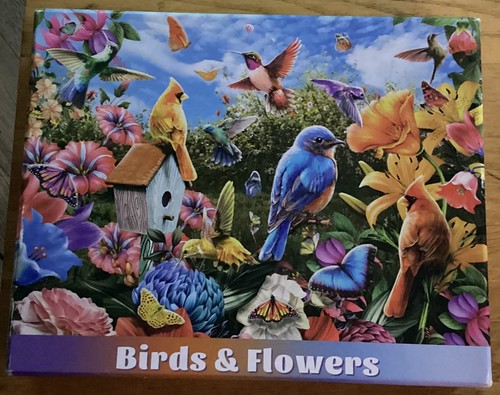 Birds and flowers jigsaw - and,