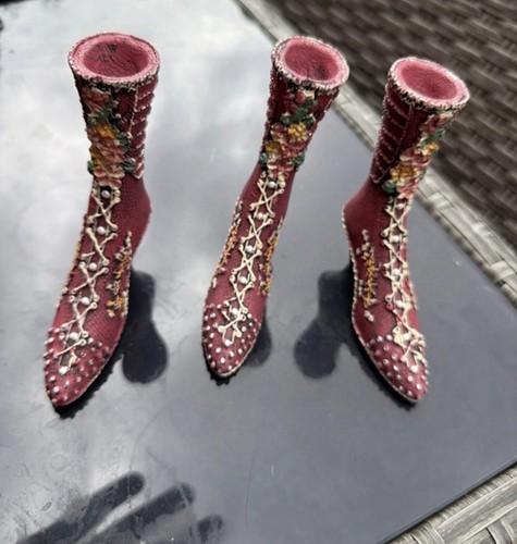 Vintage resin miniature shoe - resin,