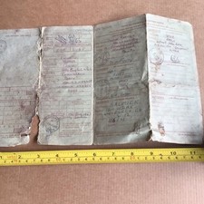 Vintage Cardboard Log Book Morris 1000