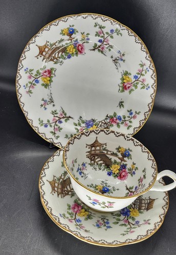 Vintage aynsley pagoda trio - vintage,