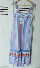 Zara Linen Blend Long Striped