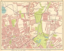 LONDON NE.Walthamstow Snaresbrook Wanstead Higham Hill Woodford Green 1930 map