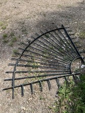 Fan Shaped Steel Railings. Made From Solid Steel Bar. See Pictures For Dimension