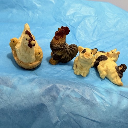 Mother pig and piglets - pig, stone
