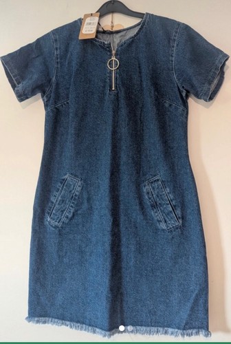 Women select denim - dress,, size