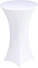 Spandex Cocktail Table Cover Tight Fit Cloth Lycra Vendor Catering Conferences K