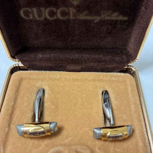 Gucci cufflinks gold silver - cufflinks, ×