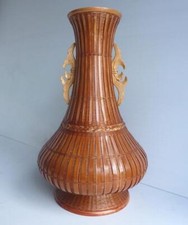 Vintage Rattan/Wicker Vase
