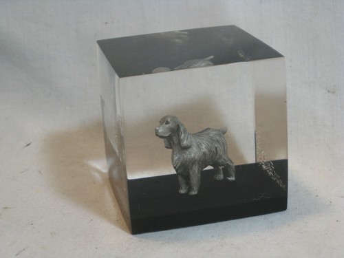 Vintage dog lucite - dog,