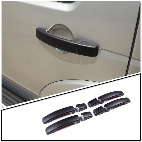 Matte black door handle cover - door,