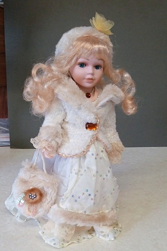 Vintage porcelain doll alberon - vintage,
