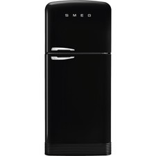 Smeg Fridge Freezer Black FAB50RBL5 50s Retro Style Graded (JUB-4810)