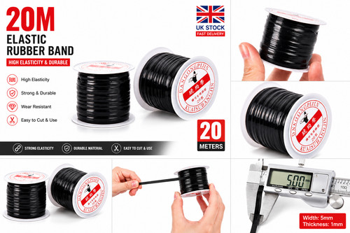 20m slingshot elastic rubber - elastic,