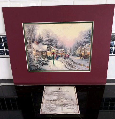 Thomas kinkade matted print - thomas,