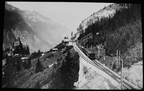 Magic lantern slide mountain - lantern,