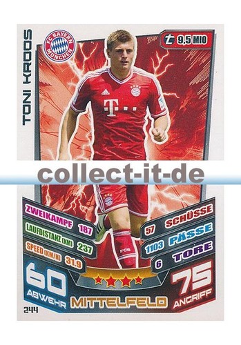 Match attax 244 toni - match,