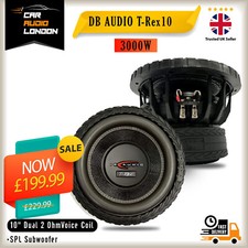 DB Audio T-Rex10 10" 3000W Dual 2Ω Voice Coil SPL Subwoofer